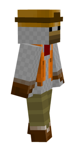Brown skin: body, right side render