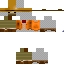 Brown skin: raw texture render