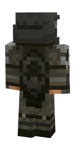 Black skin: body, back render