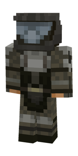 Black skin: body, front render