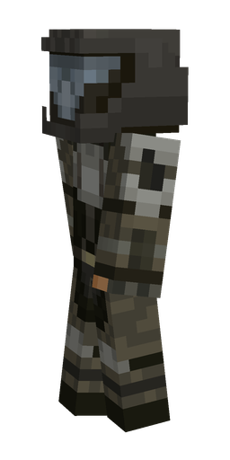Black skin: body, left side render