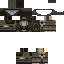 Black skin: raw texture render