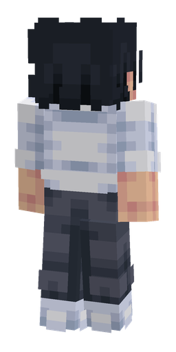 Blue skin: body, back render