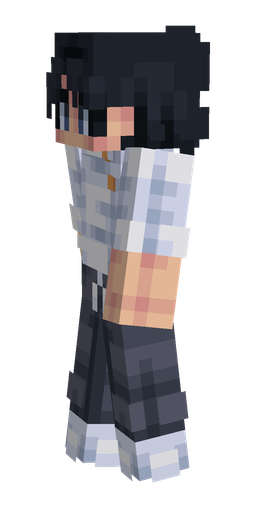 Blue skin: body, left side render