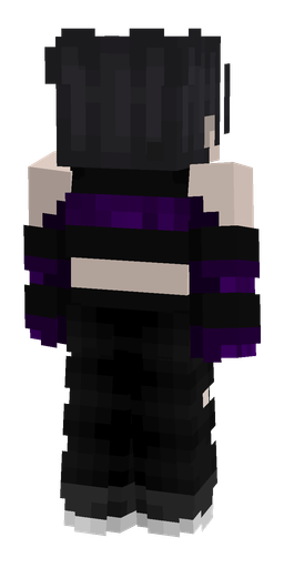 Black skin: body, back render