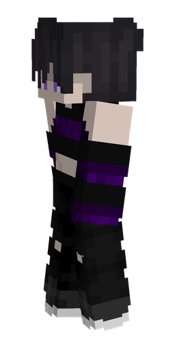Black skin: body, left side render
