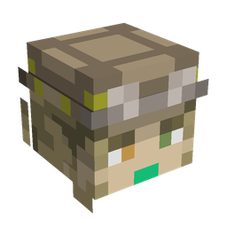 Brown skin: head render