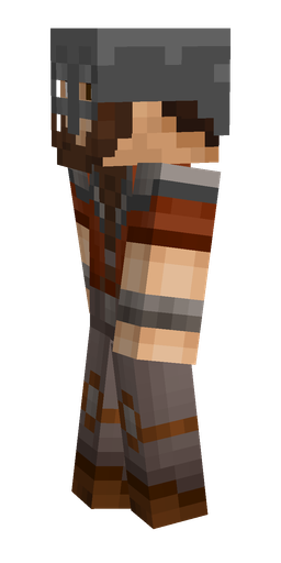 Brown skin: body, left side render