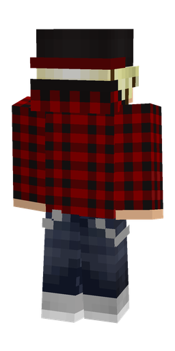 Black skin: body, back render