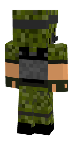Black skin: body, back render
