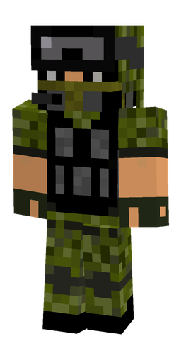 Black skin: body, front render