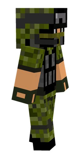 Black skin: body, right side render