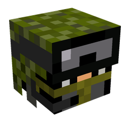 Black skin: head render