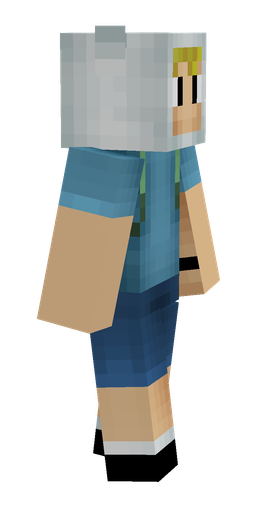 Blue skin: body, right side render
