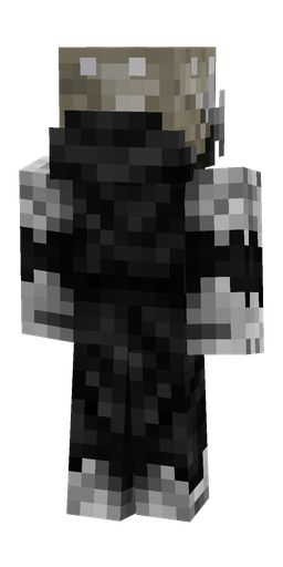 Black skin: body, back render