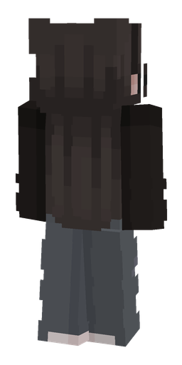 Black skin: body, back render