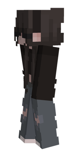 Black skin: body, left side render