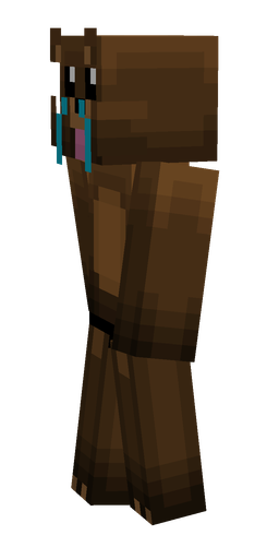 Black skin: body, left side render