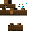 Black skin: raw texture render