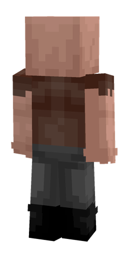 Black skin: body, back render