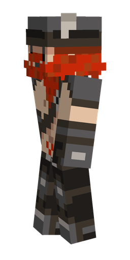 Black skin: body, left side render