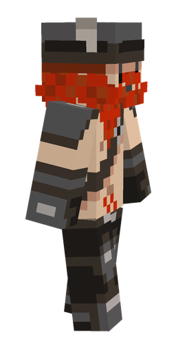 Black skin: body, right side render