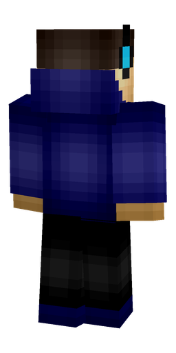 Black skin: body, back render