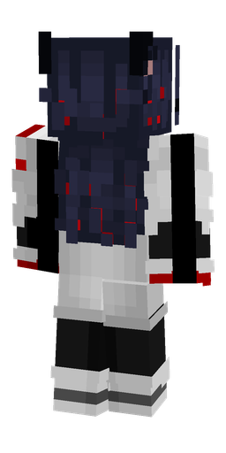 Black skin: body, back render