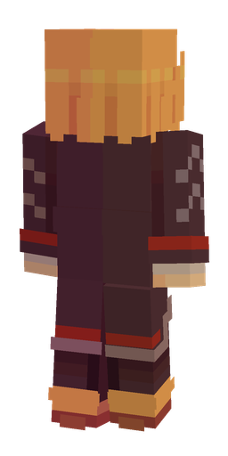 Orange skin: body, back render