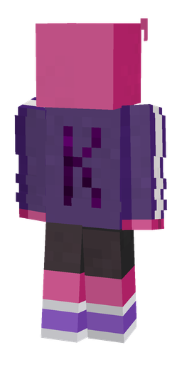 Pink skin: body, back render