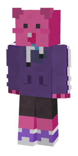 Pink skin: body, front render
