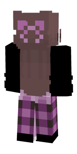 Black skin: body, back render