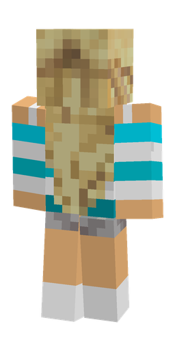 Blue skin: body, back render
