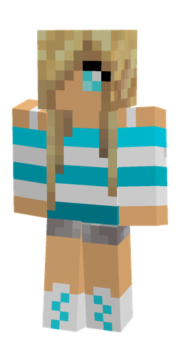 Blue skin: body, front render
