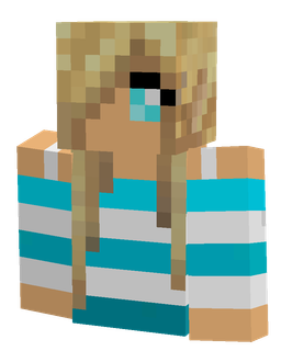 Blue skin: bust render