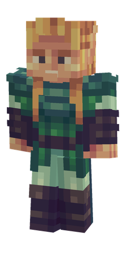 Blue skin: body, front render