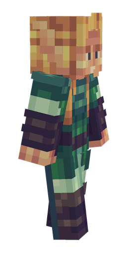 Blue skin: body, right side render