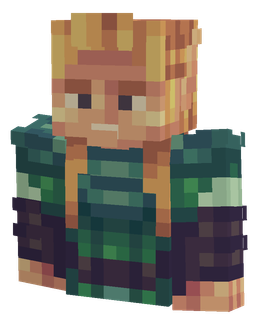 Blue skin: bust render