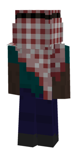 Black skin: body, back render