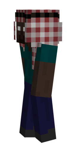 Black skin: body, left side render