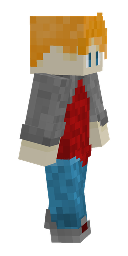 Blue skin: body, right side render