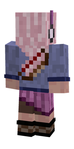 Blue skin: body, back render