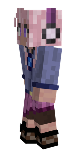 Blue skin: body, left side render