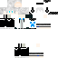 Black skin: raw texture render