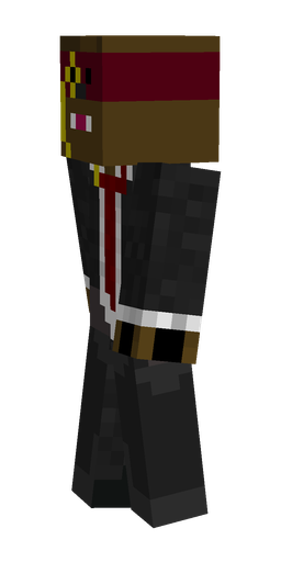 Black skin: body, left side render