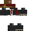 Black skin: raw texture render