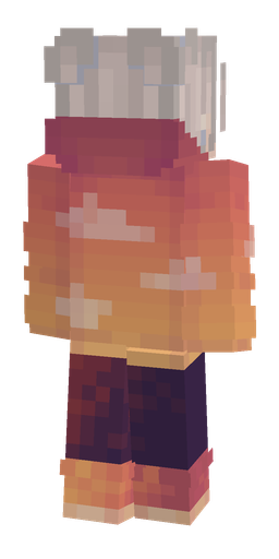 Orange skin: body, back render