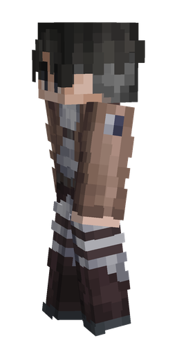 Black skin: body, left side render