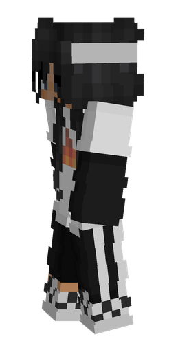 Black skin: body, left side render