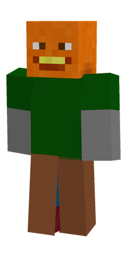 Blue skin: body, front render